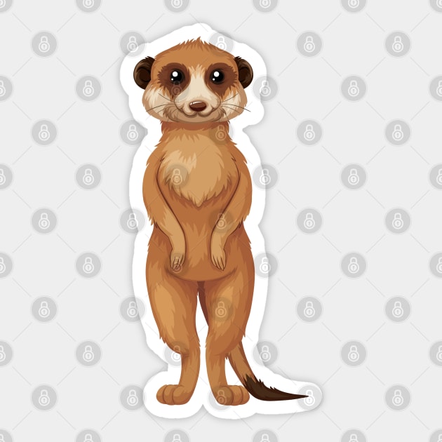 Meerkat Sticker by turkyilmazdesigns